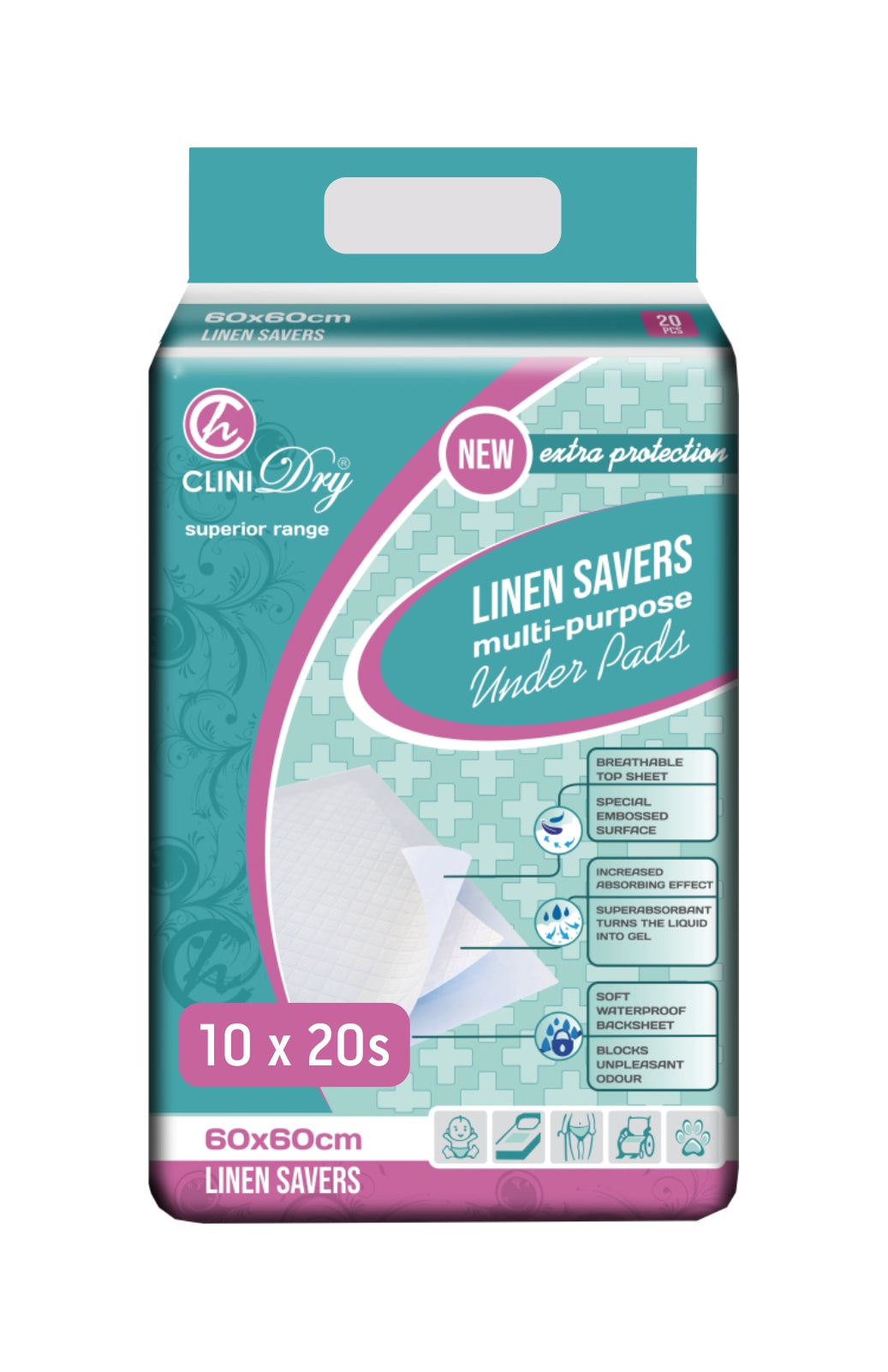 Linen Savers 60 x 60 200s - image 1