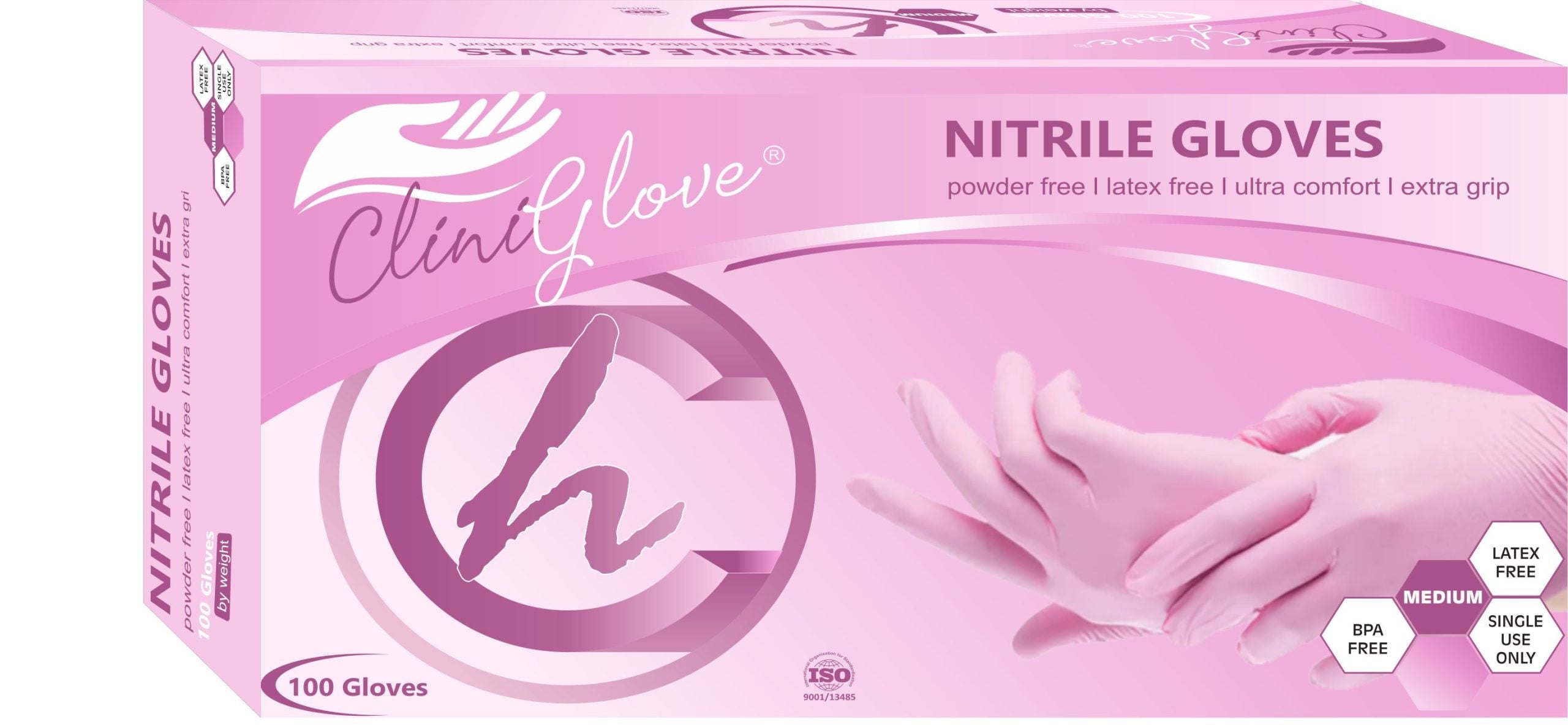Nitrile Gloves Powder Free - 100s Clinihealth Medium - image 2